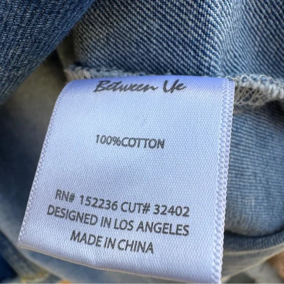 Distressed Blue Denim Jacket - Picture 6 of 7